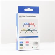 Decorative Strip Handle PC Shell Cover For PS5 Gamepad Controller - Blue 04