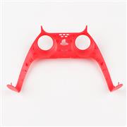Decorative Strip Handle PC Shell Cover For PS5 Gamepad Controller - Red 02