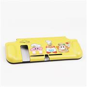 Integrated Soft tpu Handle Grip Cover Case with 6 Aanalog Grips for Switch - Yellow Kirby
