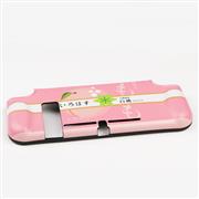 Integrated Soft tpu Handle Grip Cover Case with 6 Aanalog Grips for Switch - Peach