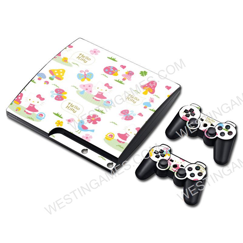 Crystal Epoxy Skin Sticker Colourful for PS3 Slim Console + 2 Controller Skin - 188 Themes 06
