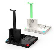 New Multifunctional Cooling Stand with Discs Slot and Controller Charging Adapter for switch - white 03