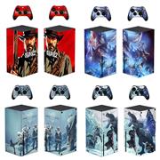 Designer Skin Sticker Colourful for XBOX Series X System + XBOX Series X Controller Decal - Customs Themes