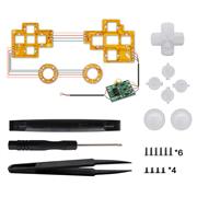 Multi-Colors Luminated D-pad Thumbsticks ABXY Action Buttons LED Kit for PS4 Slim