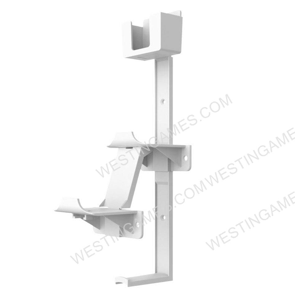 Controller & Headphone Wall Mount Holder Bracket Hanger Remote Control Storage Stand for Xbox ONE Series X PS5 PS4 NS Switch - White