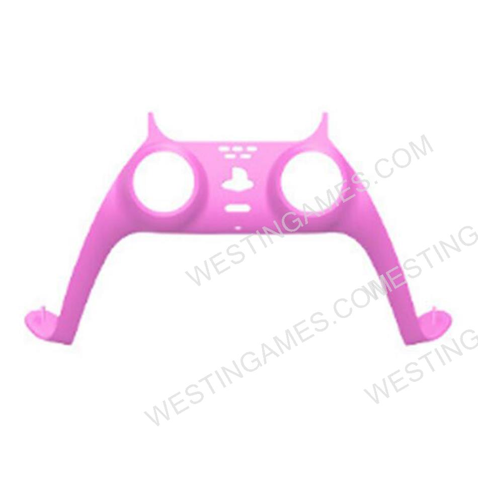 Decorative Strip Handle PC Shell Cover For PS5 Gamepad Controller - Light Purple
