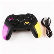 T23 Wireless Bluetooth Pro Gamepad Controller with Rear Button and 6 Axis for Switch - Purple Orange