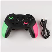 T23 Wireless Bluetooth Pro Gamepad Controller with Rear Button and 6 Axis for Switch - Green Pink 03