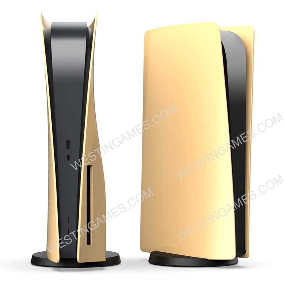 Replacement housing case Faceplate Cover for ps5 uhd system - Gold