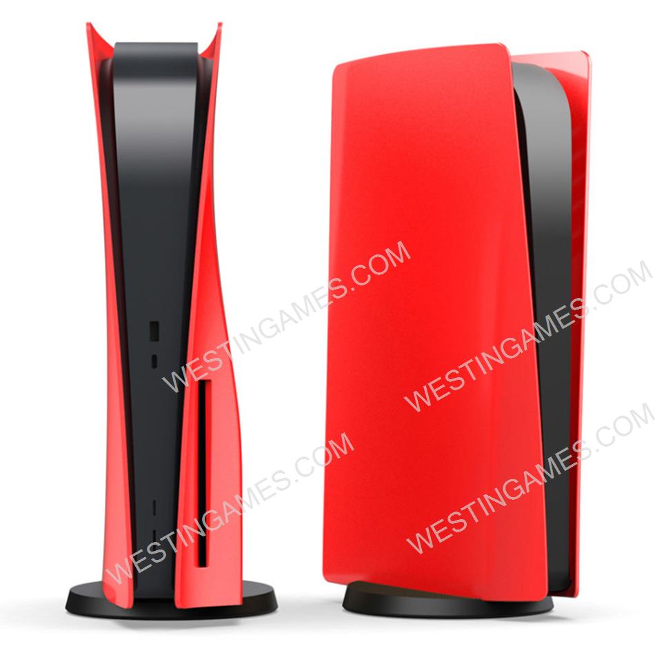Replacement housing case Faceplate Cover for ps5 uhd system - Red