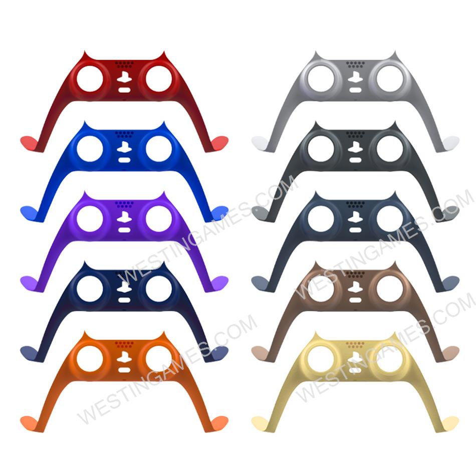 Decorative Strip Handle PC Shell Cover For PS5 Gamepad Controller V2 - 10 Colour