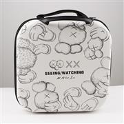 Square Hard Carrying Case Travel Pouch Bag for switch Ring Fit - Sesame Street White