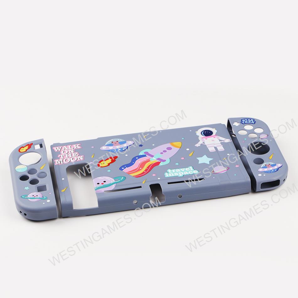 Soft TPU Grip Case and Ergonomic Shock-Absorption Cover for Switch Travel in space