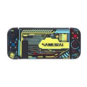 Soft TPU Grip Case and Ergonomic Shock-Absorption Cover for Switch -black cyberpunk