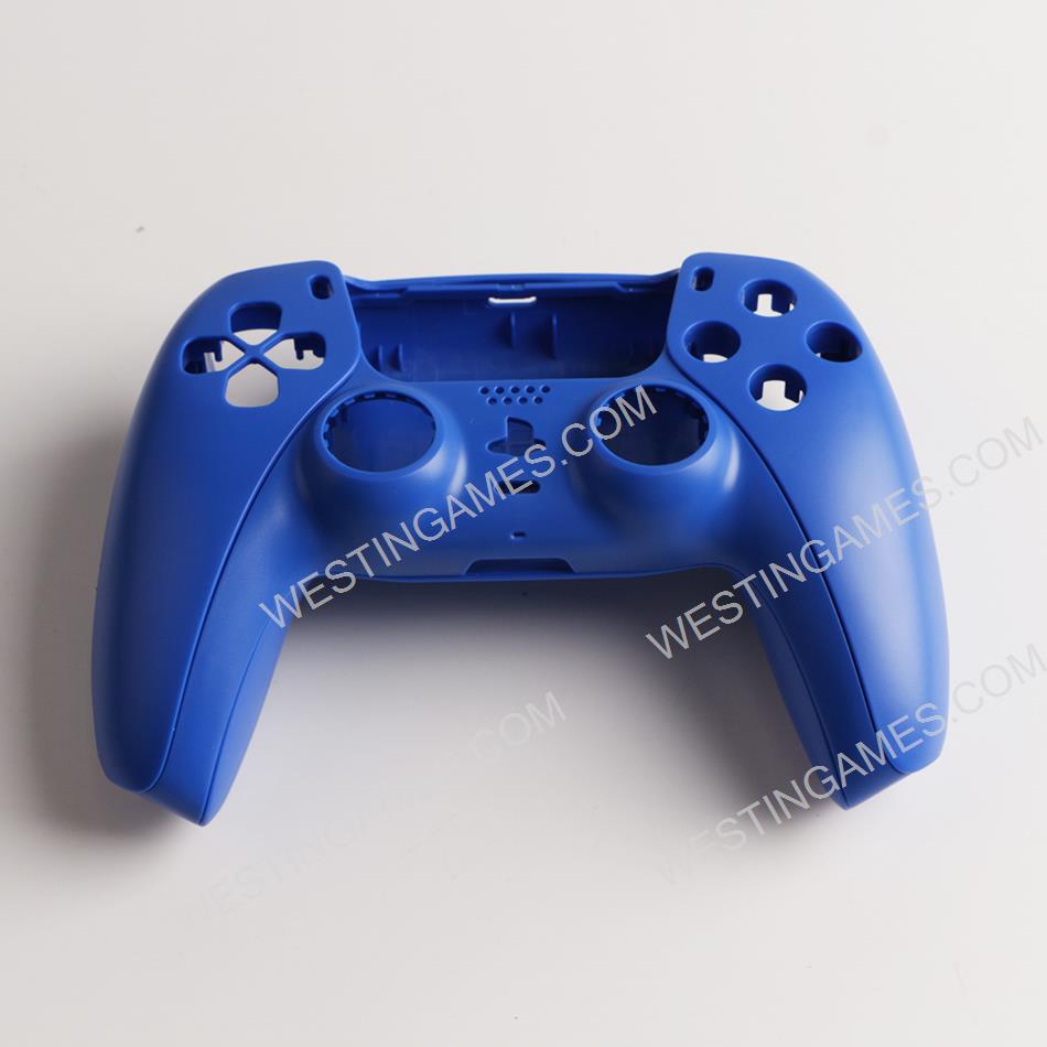 Replacement Top and Bottom Housing Shell Case for Playstation 5 PS5 Controller - Blue