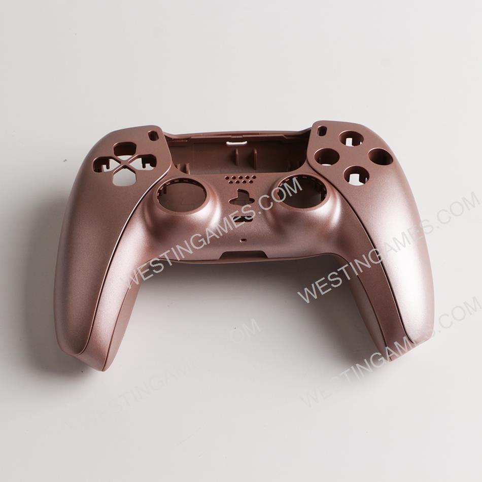 Replacement Top and Bottom Housing Shell Case for Playstation 5 PS5 Controller - Rose Gold