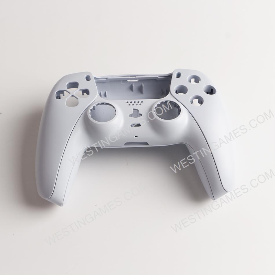 Replacement Top and Bottom Housing Shell Case for Playstation 5 PS5 Controller - White