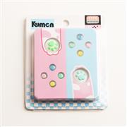 Cut Cat Paw Thumb Grips Analog Caps with lovely D-pad and ABXY Key Button For switch - Green and Blue