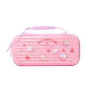 New Upgrade Protective Storage Hard Case Carrying Bag for Switch Pink Corner bio strawberry