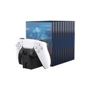 Wireless controller single charger with CD storage rack for PS5 - Black 02