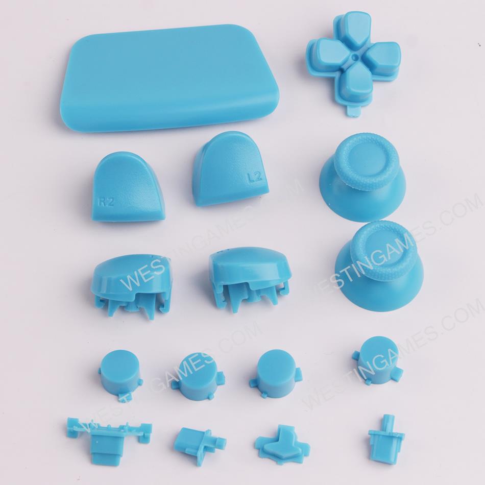 Complete Button Keys for PS5 Controller Accessories 16pc Set - Light Blue