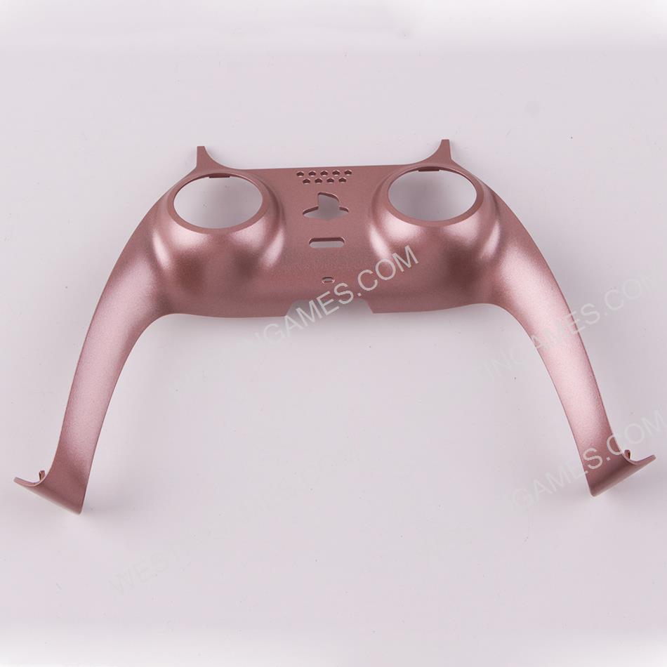 Decorative Strip Handle PC Shell Cover For PS5 Gamepad Controller - Rose Gold