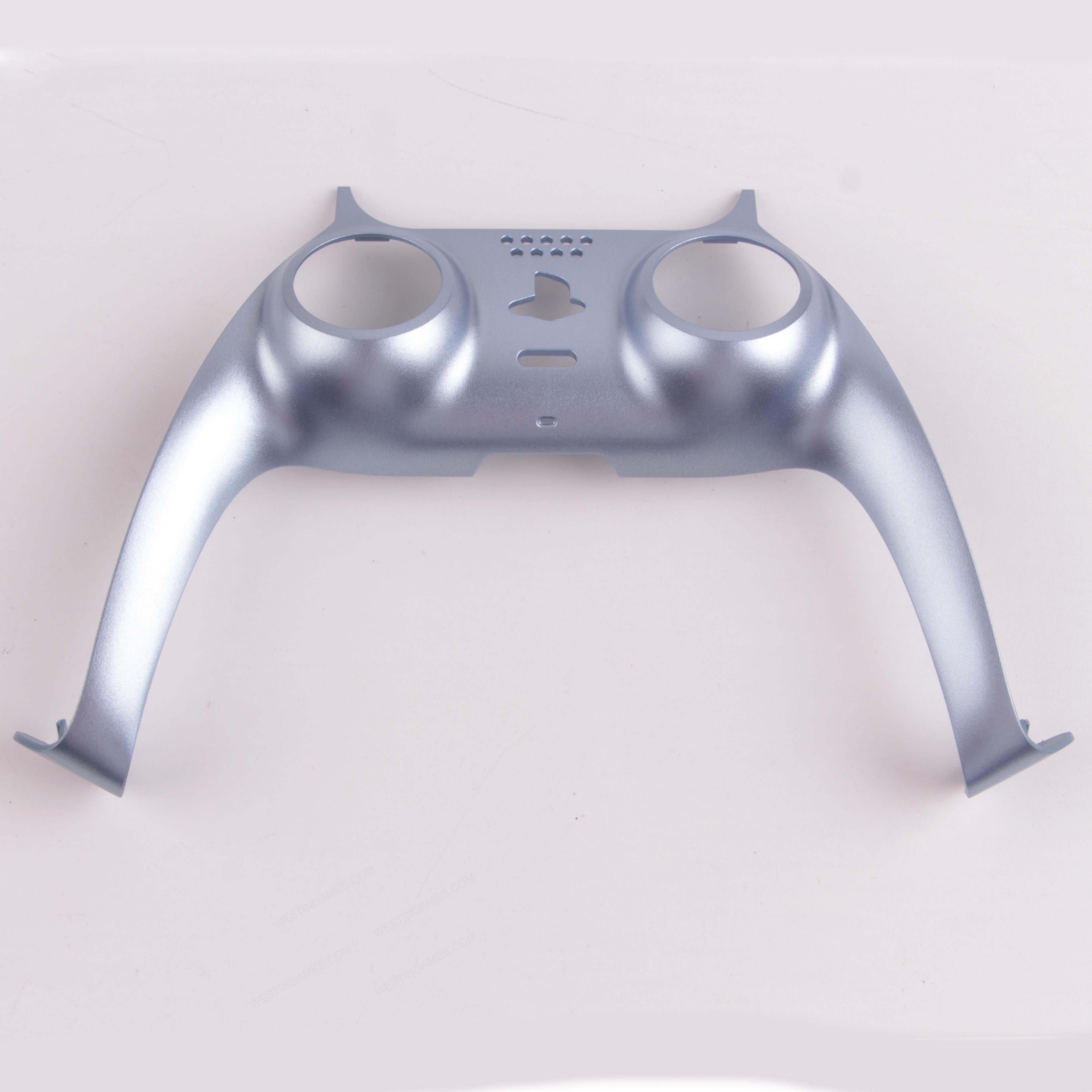 Decorative Strip Handle PC Shell Cover For PS5 Gamepad Controller - Titanium Blue