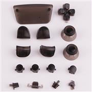 Complete Button Keys for PS5 Controller Accessories 16pc Set - Clear Black