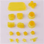 Complete Button Keys for PS5 Controller Accessories 16pc Set - Clear Yellow