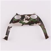 Decorative Strip Handle PC Shell Cover For PS5 Gamepad Controller - Camouflage Green