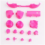 Full Set Dpad ABXY Grips Stick Bumpers Triggers Buttons Replacement for Xbox Series S/X Controller - Pink
