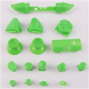 Full Set Dpad ABXY Grips Stick Bumpers Triggers Buttons Replacement for Xbox Series S/X Controller - Green