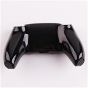 Replacement Mirror Chrome Top and Bottom Housing Shell Case for Playstation 5 PS5 Controller - Black 02