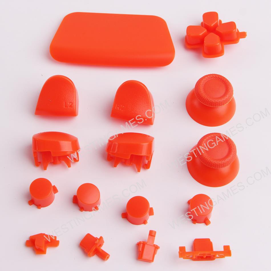 Complete Button Keys for PS5 Controller Accessories 16pc Set - Orange