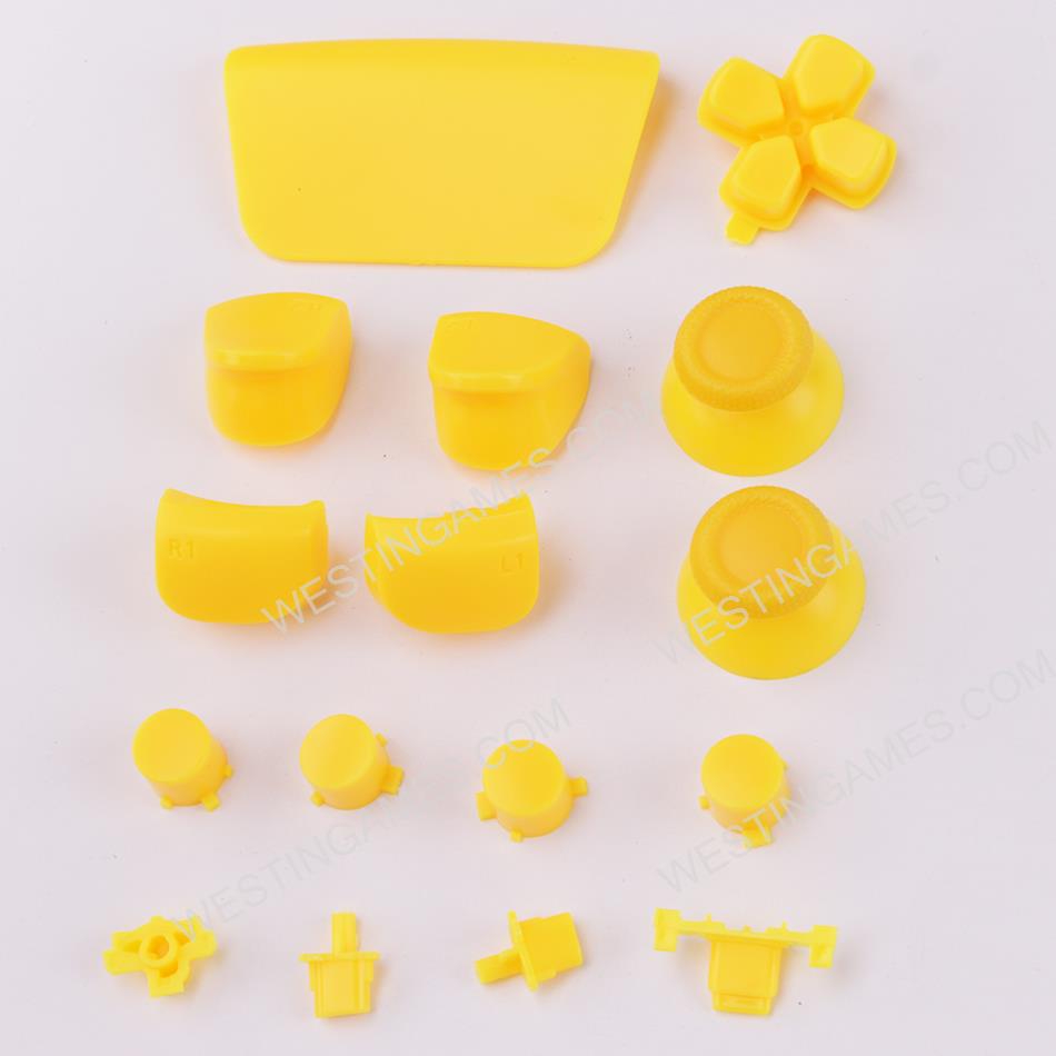 Complete Button Keys for PS5 Controller Accessories 16pc Set - Yellow
