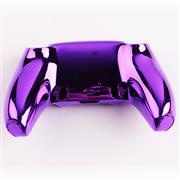 Replacement Mirror Chrome Top and Bottom Housing Shell Case for Playstation 5 PS5 Controller - Purple 02