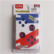 4in1 Mario Thumb Grips Analog Caps Silicone with ABXY Button Grip For Switch - Blue and Red