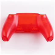 Replacement Transparent Top and Bottom Housing Shell Case for Playstation 5 PS5 Controller -  Clear Red 02