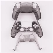 Replacement Top and Bottom Housing Shell Case for Playstation 5 PS5 Controller - Clear Black 03