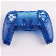 Replacement Top and Bottom Housing Shell Case for Playstation 5 PS5 Controller - Clear Blue