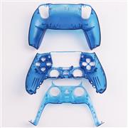 Replacement Top and Bottom Housing Shell Case for Playstation 5 PS5 Controller - Clear Blue 03