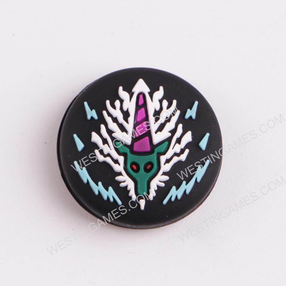 New Monster Hunter Thumb Grips Analog Caps Silicone Rubber For NS Switch Joy-con - Totem