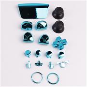 Mirror Chrome Complete Button Keys for PS5 Controller Accessories 16pc Set - Blue 02
