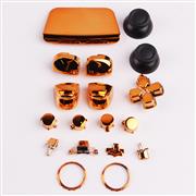 Mirror Chrome Complete Button Keys for PS5 Controller Accessories 16pc Set - Orange 02