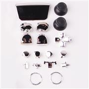 Mirror Chrome Complete Button Keys for PS5 Controller Accessories 16pc Set - Siliver 02