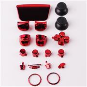 Mirror Chrome Complete Button Keys V1.0 for PS5 Controller Accessories 16pc Set - Red 02