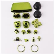 Mirror Chrome Complete Button Keys for PS5 Controller Accessories 16pc Set - Green 02
