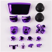 Mirror Chrome Complete Button Keys for PS5 Controller Accessories 16pc Set - Purple