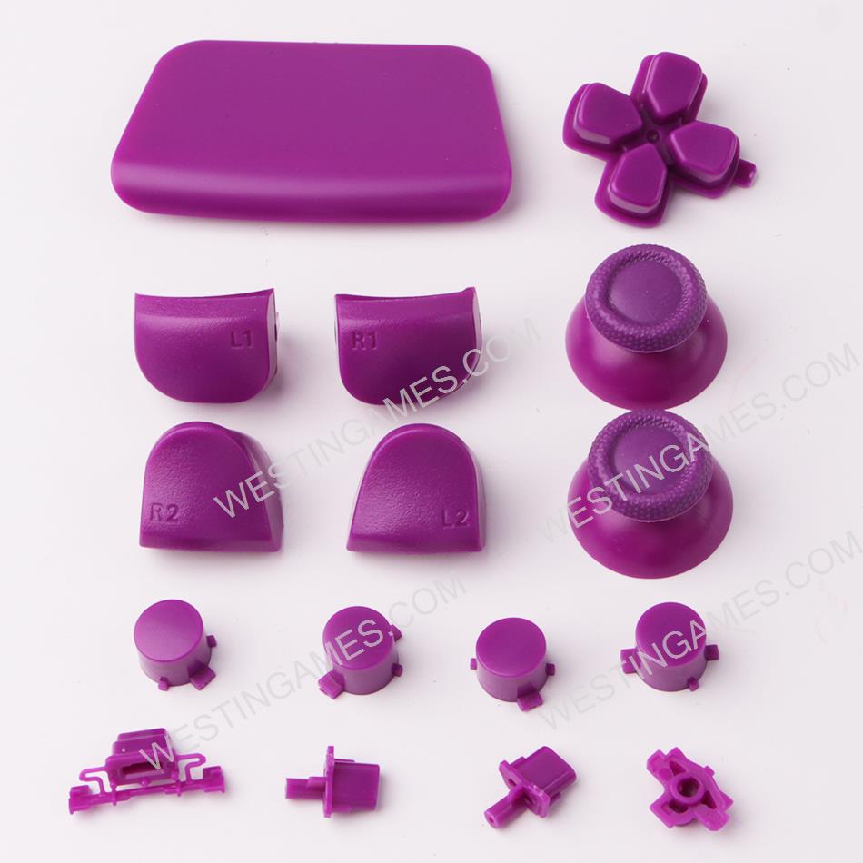 Complete Button Keys for PS5 Controller Accessories 16pc Set - Purple