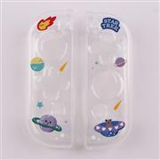 Soft Clear TPU+PC Grip Case and Ergonomic Shock-Absorption Cover for Switch Travel in space 02